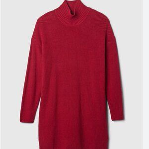 CashSoft Rib Turtleneck Mini Sweater Dress
